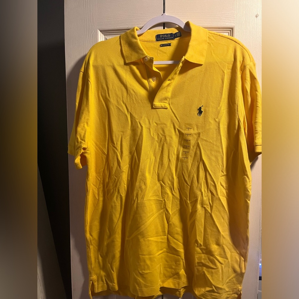 Men’s yellow sz L POLO by RL polo